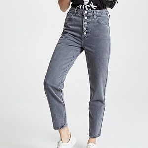 J Brand High Waisted Heather Button Fly Jeans